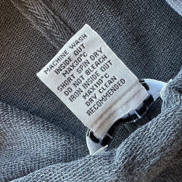 Vintage Vertigo Paris Womens Medium Hoodie Embroidered Studded Zipper Y2K - Picture 8 of 8